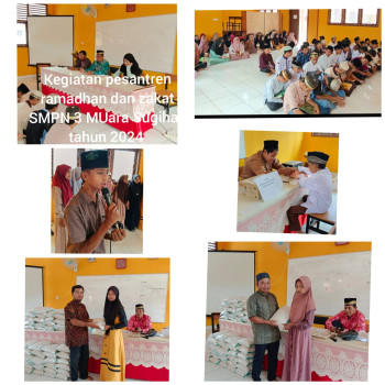 PELAKSANAAN  PENERIMAAN ZAKAT, INFAQ DAN SEDAQOH SMPN 3 MUAR