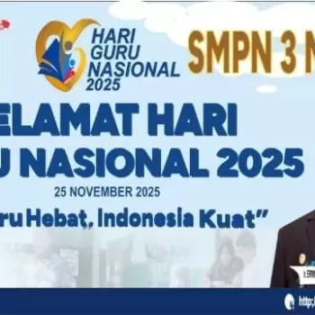 HARI GURU NASIONAL KE 80 SMPN 3 MUARA SUGIHAN